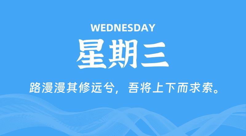 05月07日，星期三, 每天60秒读懂全世界！