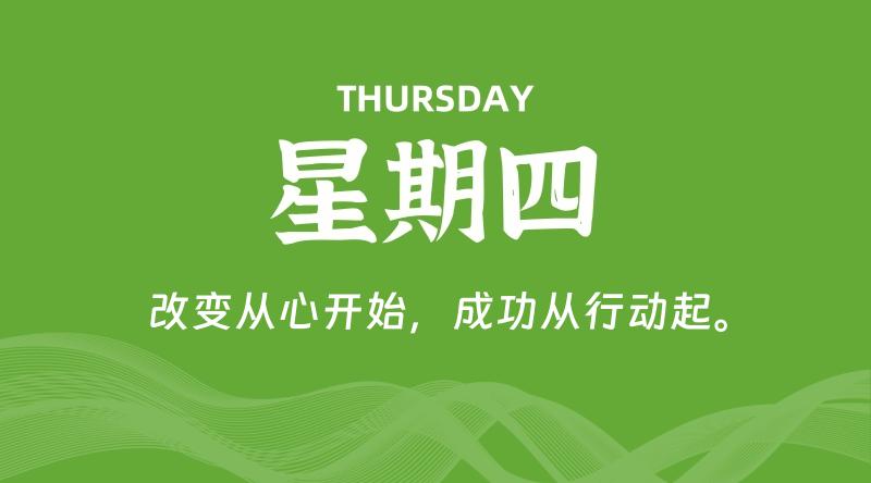 04月23日，星期四, 每天60秒读懂全世界！