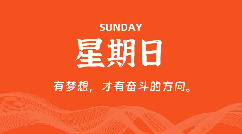 05月03日，星期日, 每天60秒读懂全世界！
