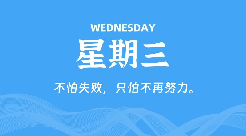 05月06日，星期三, 每天60秒读懂全世界！