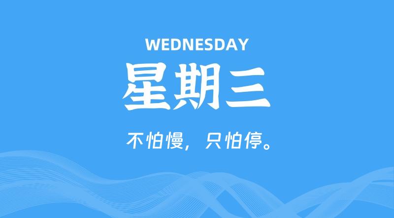 05月20日，星期三, 每天60秒读懂全世界！